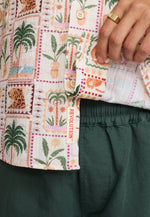 Lade das Bild in den Galerie-Viewer, Revolution Short-sleeved Cuban Shirt  - Offwhite
