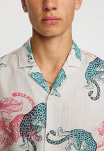 Lade das Bild in den Galerie-Viewer, Revolution Short-sleeved Cuban Shirt  - Offwhite
