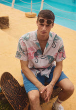 Lade das Bild in den Galerie-Viewer, Revolution Short-sleeved Cuban Shirt  - Offwhite
