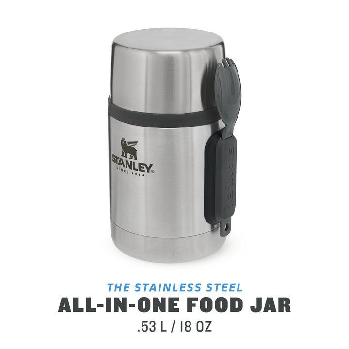 STANLEY ADVENTURE STAINLESS STEEL ALL-IN-ONE FOOD JAR | 18OZ | 0,53L - Edelstahl