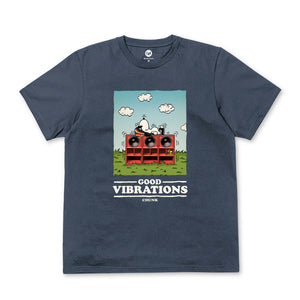 CHUNK GOOD VIBRATION T-SHIRT DENIM BLUE