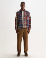 Lade das Bild in den Galerie-Viewer, Wax Whiting – Rostfarbenes und mehrfarbiges Pike-Karo-Overshirt
