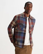 Lade das Bild in den Galerie-Viewer, Wax Whiting – Rostfarbenes und mehrfarbiges Pike-Karo-Overshirt
