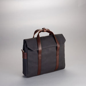 PROPERTY OF William Work Bag- Coal wax / Dark Brown