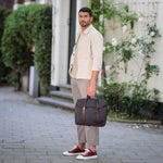 Lade das Bild in den Galerie-Viewer, PROPERTY OF William Work Bag- Coal wax / Dark Brown
