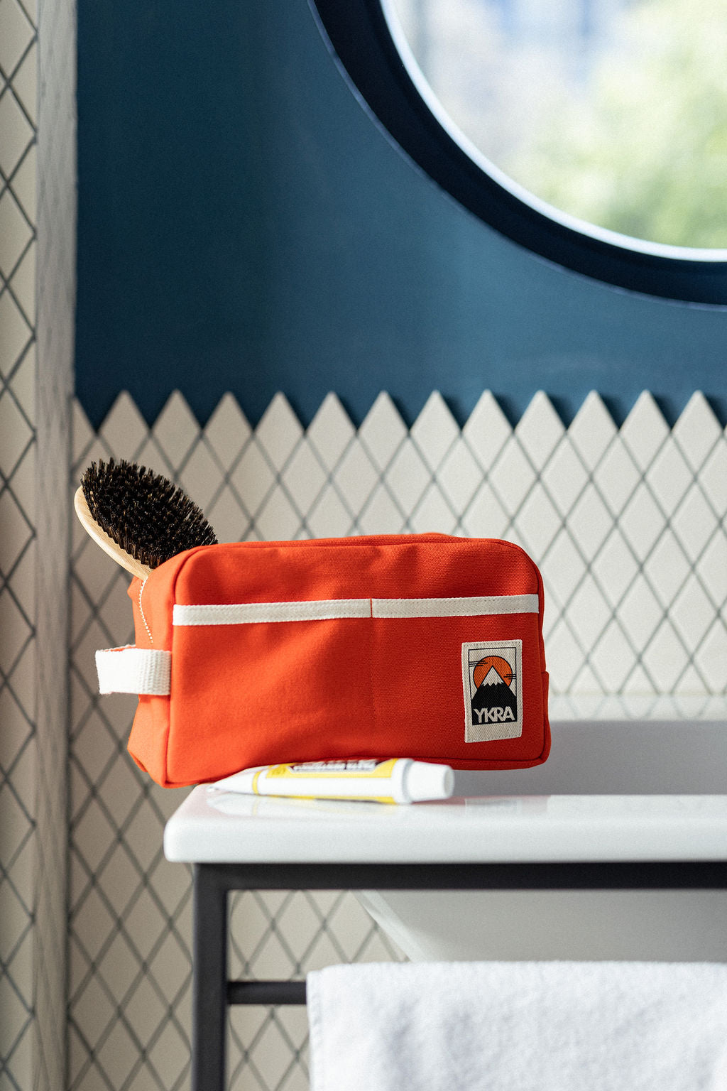 YKRA DOPP PACK - ORANGE Canvas Kulturbeutel