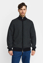 Lade das Bild in den Galerie-Viewer, Revolution Zipped Knit Cardigan  - Blue
