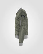 Lade das Bild in den Galerie-Viewer, Girls Blouson Bomber SCHOTT, Sage Khaki
