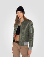 Lade das Bild in den Galerie-Viewer, Girls Blouson Bomber SCHOTT, Sage Khaki

