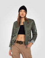 Lade das Bild in den Galerie-Viewer, Girls Blouson Bomber SCHOTT, Sage Khaki
