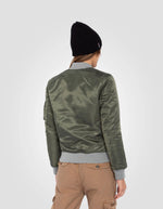 Lade das Bild in den Galerie-Viewer, Girls Blouson Bomber SCHOTT, Sage Khaki
