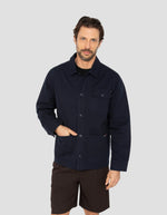 Lade das Bild in den Galerie-Viewer, SCHOTT navy canvas worker jacket
