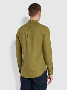 Brewer Slim Fit Oxford Shirt, Green khaki