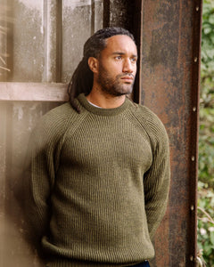 Peregrine Ford Crew Jumper olive