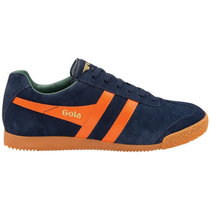 Gola Classics Men's Harrier Suede Trainers Navy/Moody Orange/Sage