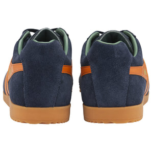 Gola Classics Men's Harrier Suede Trainers Navy/Moody Orange/Sage