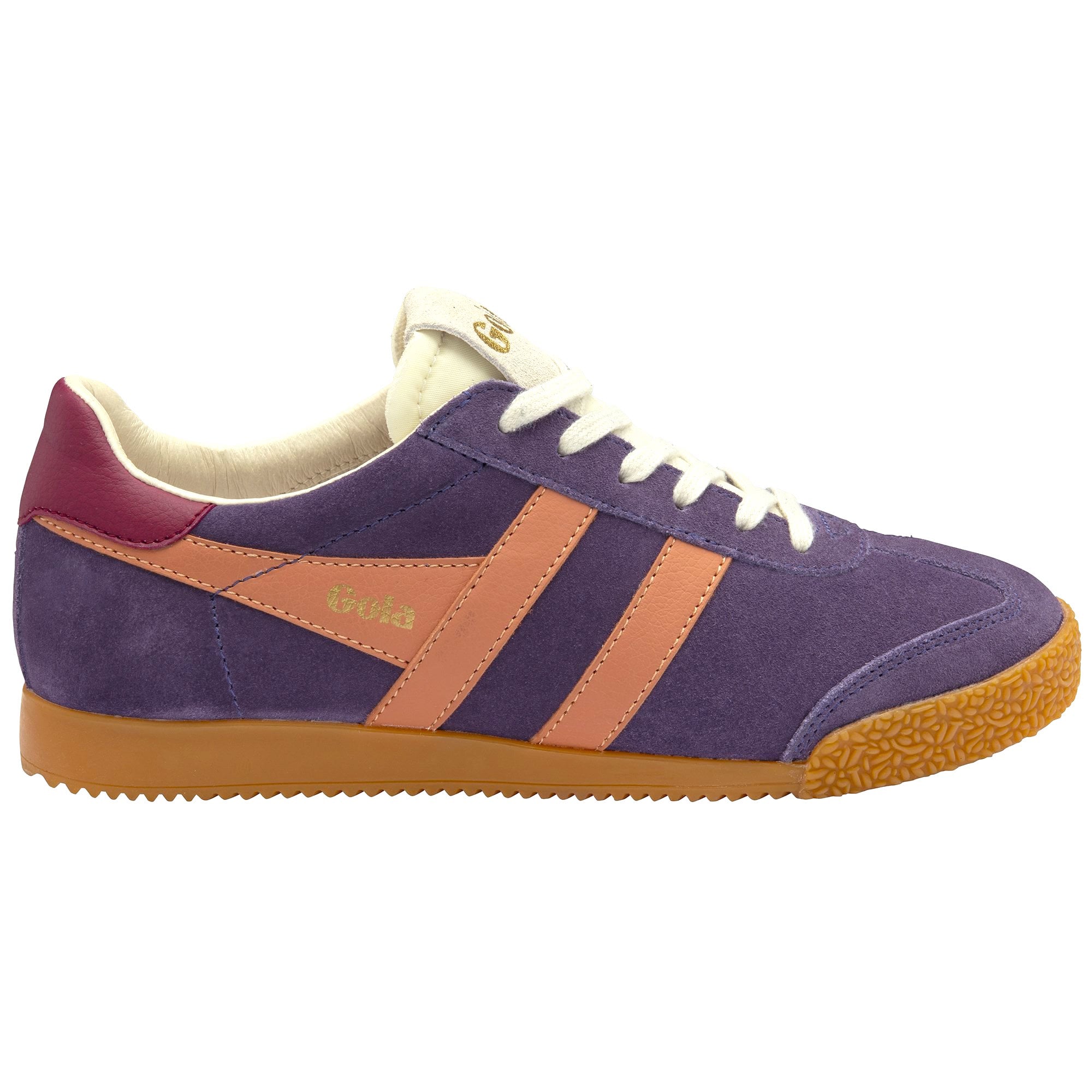 Gola Classics Women's ELAN Trainers - Plum/Terracotta/Cerise