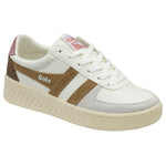 Lade das Bild in den Galerie-Viewer, Gola Classics Women&#39;s Grandslam Trident Trainers, White/Brown Sugar/Dusty Rose
