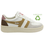 Lade das Bild in den Galerie-Viewer, Gola Classics Women&#39;s Grandslam Trident Trainers, White/Brown Sugar/Dusty Rose
