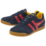 Lade das Bild in den Galerie-Viewer, MEN&#39;S HARRIER SUEDE TRAINERS, navy/red/sun

