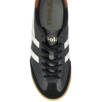 Lade das Bild in den Galerie-Viewer, Gola Classics Women&#39;s Torpedo Leather Trainers, Black/Off White/Moody Orange
