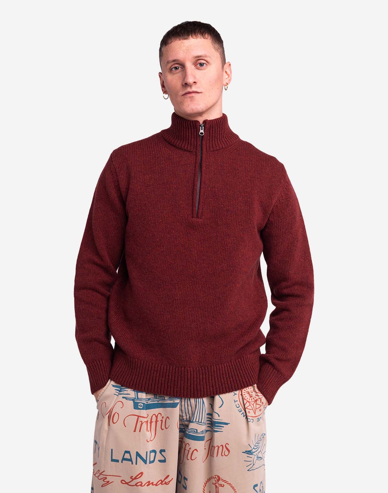 OLOW PULLOVER BANJO ROUILLE CHINÉ