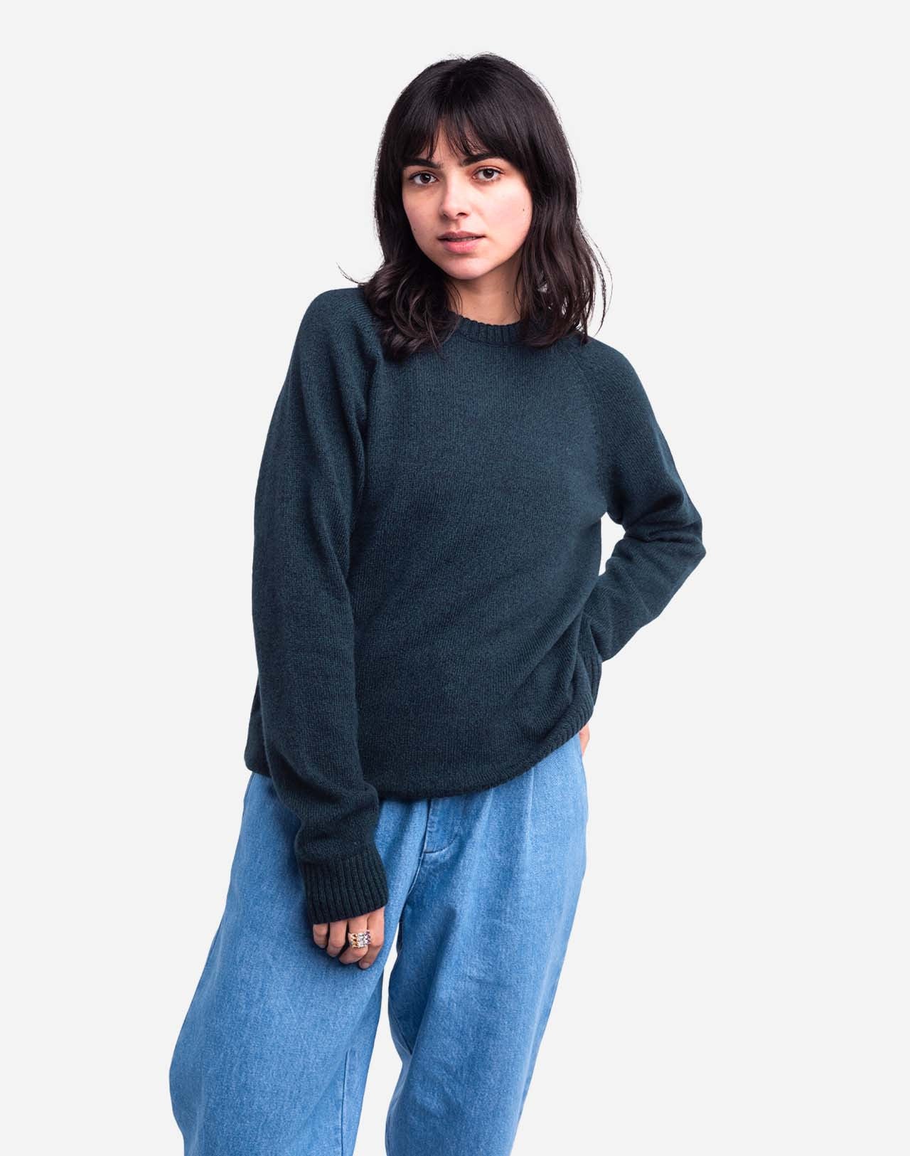 OLOW PULLOVER SOMERSET VERT CHINÉ