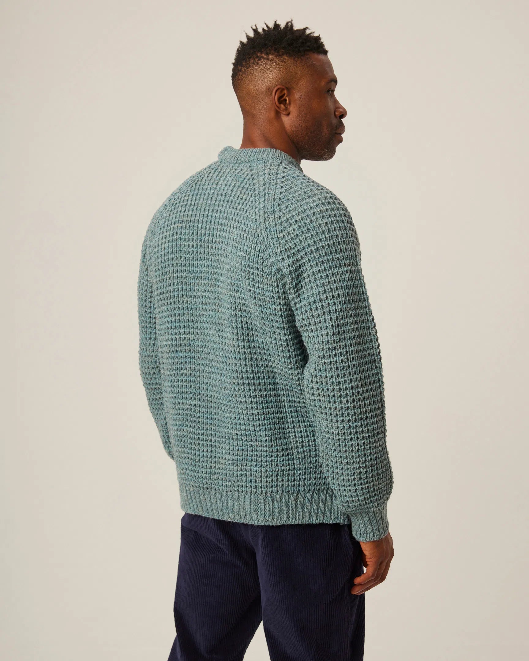 Peregrine Waffle Crew Neck Jumper