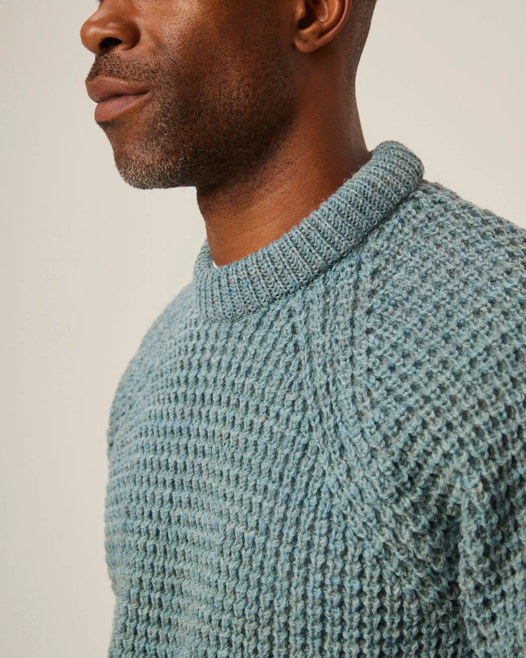 Peregrine Waffle Crew Neck Jumper