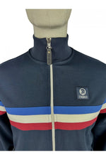 Lade das Bild in den Galerie-Viewer, TROJAN Retro Stripe Track Top navy
