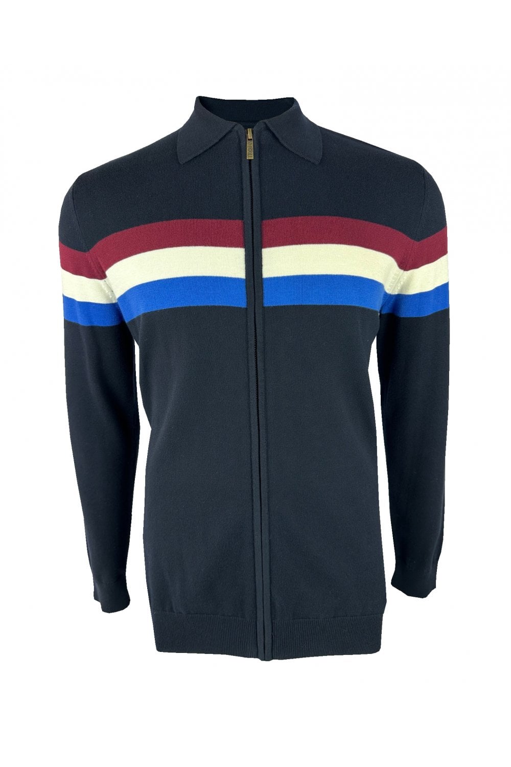 TROJAN Zip Stripe Cardi TR/9011 navy