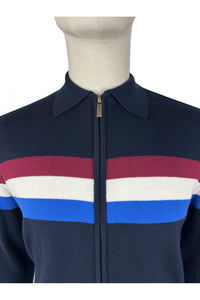 TROJAN Zip Stripe Cardi TR/9011 navy