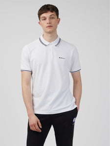 BEN SHERMAN BIO SIGNATURE POLO SHIRT,  Snow White