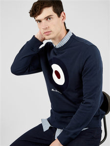 Signature Organic Cotton Target Sweatshirt, Dark Navy