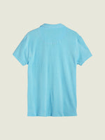 Lade das Bild in den Galerie-Viewer, OAS TURQUOISE POLO-SHIRT FROTTEE
