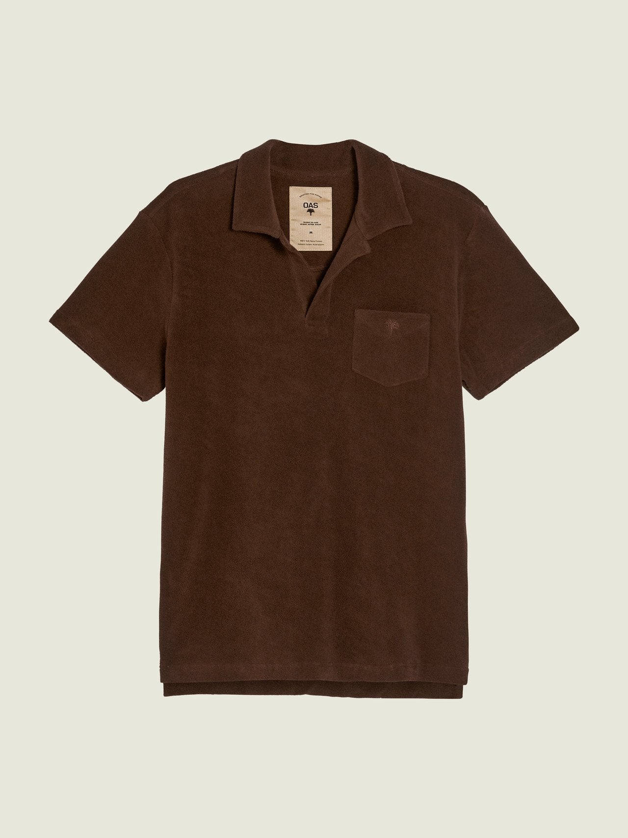 OAS POLO-SHIRT FROTTEE BROWN