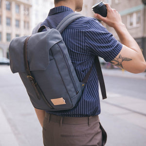 PROPERTY OF Charlie 12h Backpack - Stone Blue / Dark Brown