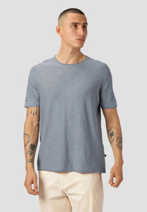 MATHIS COTTON T-SHIRT - DUSTY BLUE