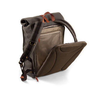 PROPERTY OF Alex 24h Backpack -  Moss Grey / Brown