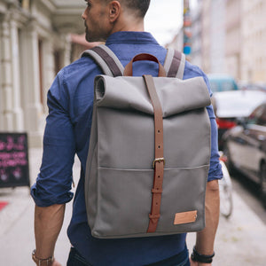 PROPERTY OF Alex 24h Backpack -  Moss Grey / Brown