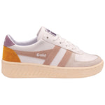 Lade das Bild in den Galerie-Viewer, Women&#39;s Grand slam Leather Trainers, White/Blossom/Lily
