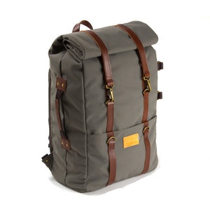 PROPERTY OF Karl 48h+ Travel Backpack - Moss Grey / Brown