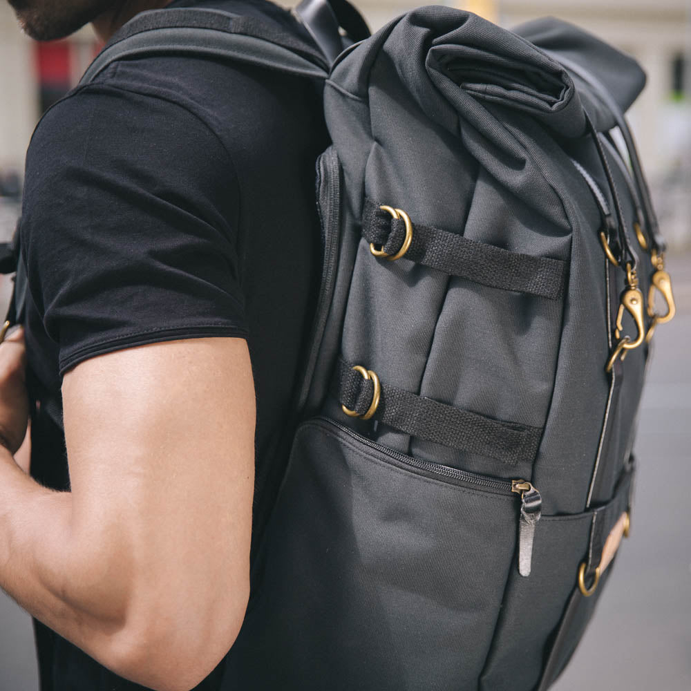 PROPERTY OF Karl 48h+ Travel Backpack - Midnight Black / Black